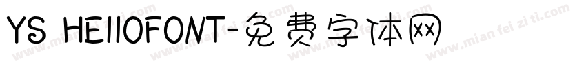 YS HEIIOFONT字体转换